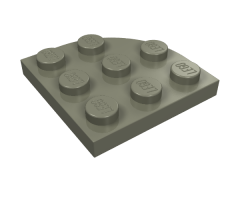 Plate, Round Corner 3 x 3