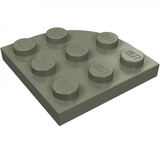Plate, Round Corner 3 x 3
