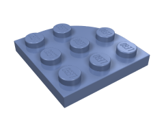 Plate, Round Corner 3 x 3