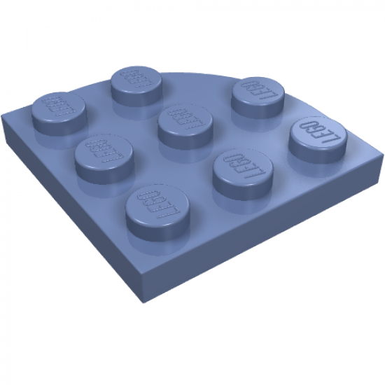 Plate, Round Corner 3 x 3