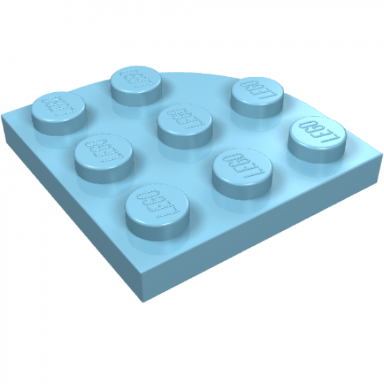 Plate, Round Corner 3 x 3