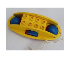 Duplo Rattle Rocking Bottom with Red/Blue Wheels