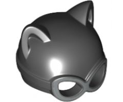 Minifigure, Headgear Mask Catwoman with Silver Goggles Pattern