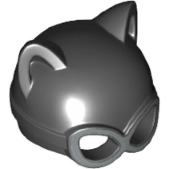 Minifigure, Headgear Mask Catwoman with Silver Goggles Pattern