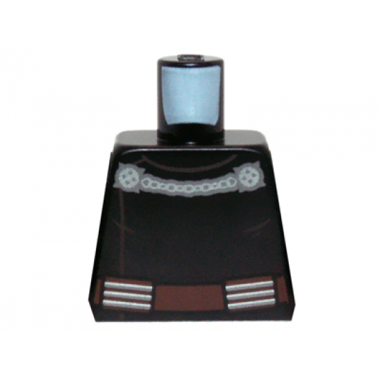 Torso SW Robe with Side Closure, Ornate Silver Clasp and Belt Pattern (Count Dooku)