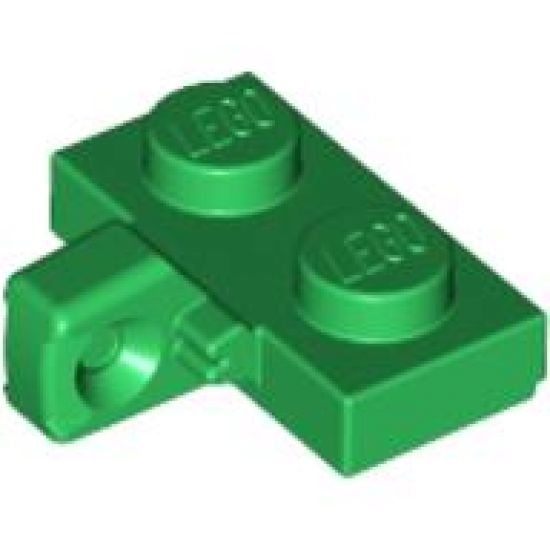 Hinge Plate 1 x 2 Locking with 1 Finger on Side with Bottom Groove