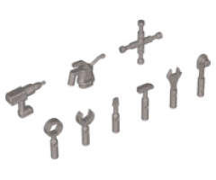 Minifigure, Utensil Tools, 9 in Bag (Multipack)