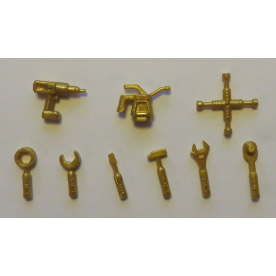 Minifigure, Utensil Tools, 9 in Bag (Multipack)
