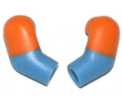 Arm, (Matching Left and Right) Pair with Orange Short Sleeves Pattern