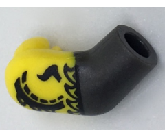 Arm, Right with Yellow Short Sleeve and Dragon Pattern