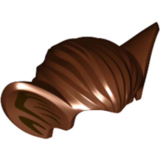 Minifigure, Hair Bat Ears and Dark Brown Inner Ear Contour Lines Pattern (SW Chadra-Fan / Kabe)