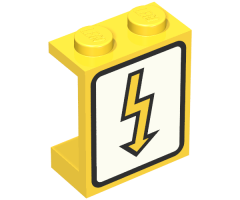 Panel 1 x 2 x 2 - Solid Studs with Utility Arrow Pattern