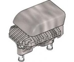 Technic Engine Tuneable, Block with Trapezoidal Air Scoop with 2 Fixed Rotatable Pins (for part 2133)