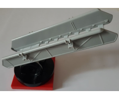 Duplo Ladder (Fire) Telescoping Lower Section on Black Turntable with Red Turntable 4 x 4 Base