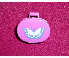 Scala Utensil Oval Case with Butterfly Pattern (Sticker) - Set 5870