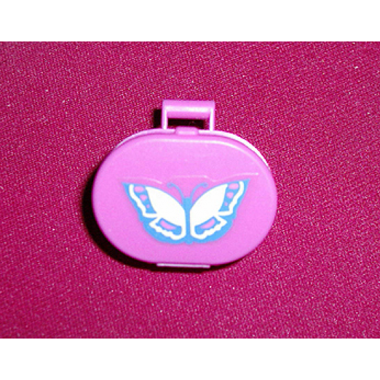 Scala Utensil Oval Case with Butterfly Pattern (Sticker) - Set 5870
