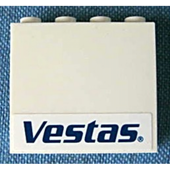 Panel 1 x 4 x 3 - Hollow Studs with 'Vestas' Logo Pattern (Sticker) - Set 4999