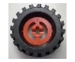 Wheel & Tire Assembly Technic Split Axle Hole with Black Tire 30 x 10.5 Offset Tread (3482 / 2346)