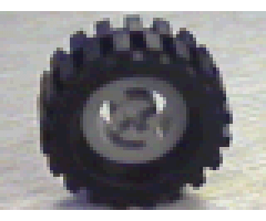 Wheel & Tire Assembly Technic Split Axle Hole with Black Tire 30 x 10.5 Offset Tread (3482 / 2346)