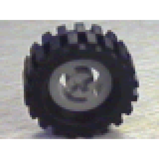 Wheel & Tire Assembly Technic Split Axle Hole with Black Tire 30 x 10.5 Offset Tread (3482 / 2346)