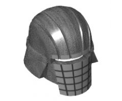 Minifigure, Headgear Helmet SW Knight of Ren with Silver Grid Pattern
