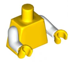 Torso Plain / White Arms / Yellow Hands