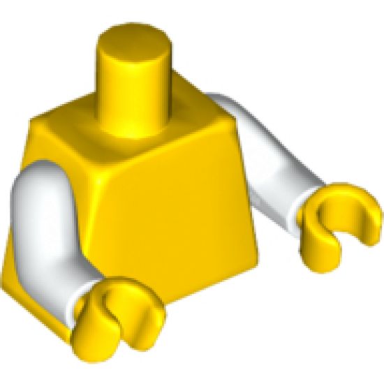 Torso Plain / White Arms / Yellow Hands
