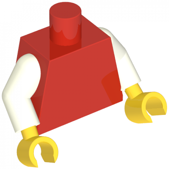 Torso Plain / White Arms / Yellow Hands