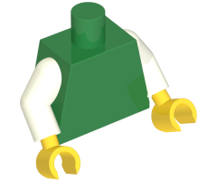 Torso Plain / White Arms / Yellow Hands