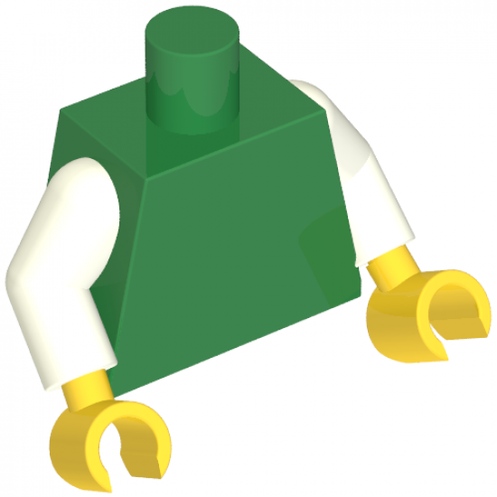 Torso Plain / White Arms / Yellow Hands