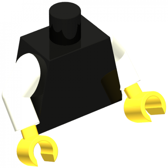 Torso Plain / White Arms / Yellow Hands