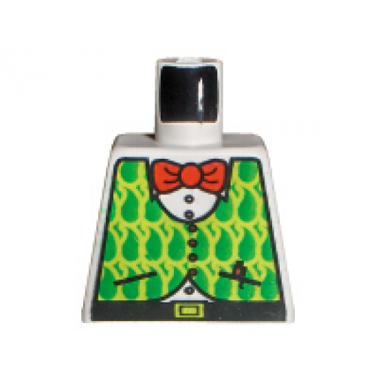 Torso Adventurers Orient Shirt, Green Vest, and Red Bow Tie Pattern