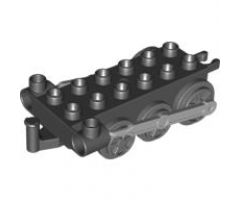 Duplo, Train Steam Engine Chassis with Light Bluish Gray Drive Rod and Dark Bluish Gray Wheels