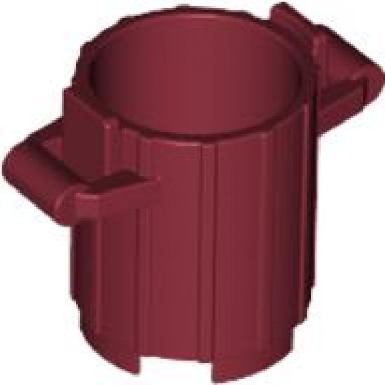 Container Trash Can with 2 Cover Holders
