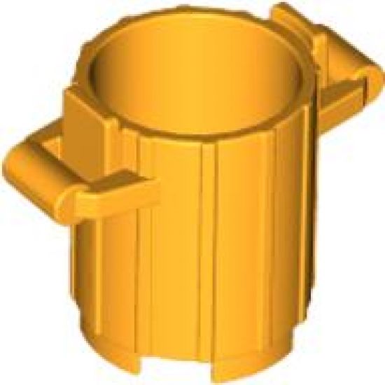Container Trash Can with 2 Cover Holders
