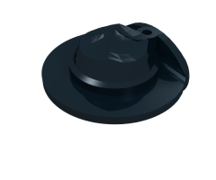 Minifigure, Headgear Hat, Wide Brim Flat