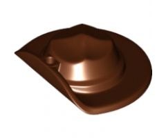 Minifigure, Headgear Hat, Wide Brim Flat