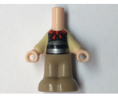 Micro Doll, Body Part Lower with Tan Shirt and Dark Tan Pants Pattern (Li Shang)