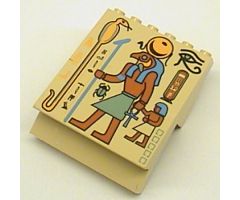 Panel 4 x 6 x 6 Sloped with Hieroglyphs, Snake and Falcon Pattern