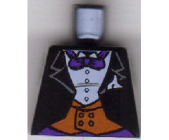 Torso Batman Suit with Orange Vest, Purple Bow Tie Pattern