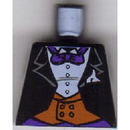 Torso Batman Suit with Orange Vest, Purple Bow Tie Pattern