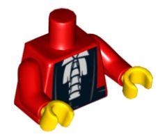 Torso Robe with White Shirt and Black Belt Pattern / Red Arms / Yellow Hands