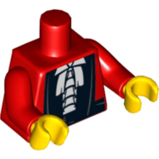 Torso Robe with White Shirt and Black Belt Pattern / Red Arms / Yellow Hands