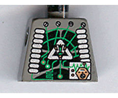 Torso Space Insectoids Green Circuitry, Silver Hose on Sides Pattern