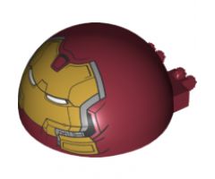 Windscreen 6 x 6 x 3 Canopy Half Sphere with Dual 2 Fingers and Hulk Buster Face Pattern