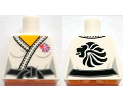 Torso Judo Kimono with Black Belt and Team GB Logo Pattern