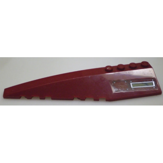 Wedge 12 x 3 Left with Lime Panel and Solid Latch Pattern (Sticker) - Set 7476