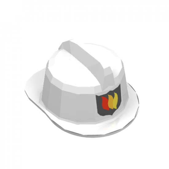 Minifigure, Headgear Fire Helmet with Fire Logo Pattern