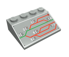 Slope 33 3 x 4 with Train Railyard Switching Pattern