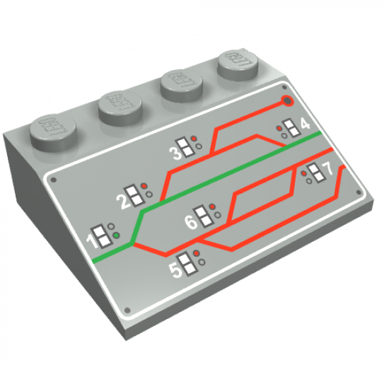 Slope 33 3 x 4 with Train Railyard Switching Pattern